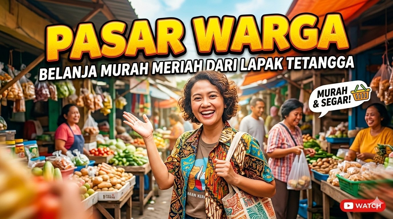 Suasana Pasar Wargaa